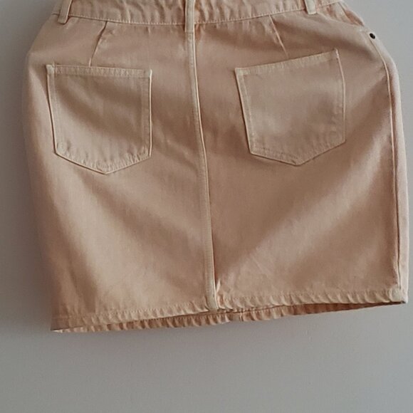 Peach Denim Skirt [ASOS] [Size 8] - Picture 2 of 5